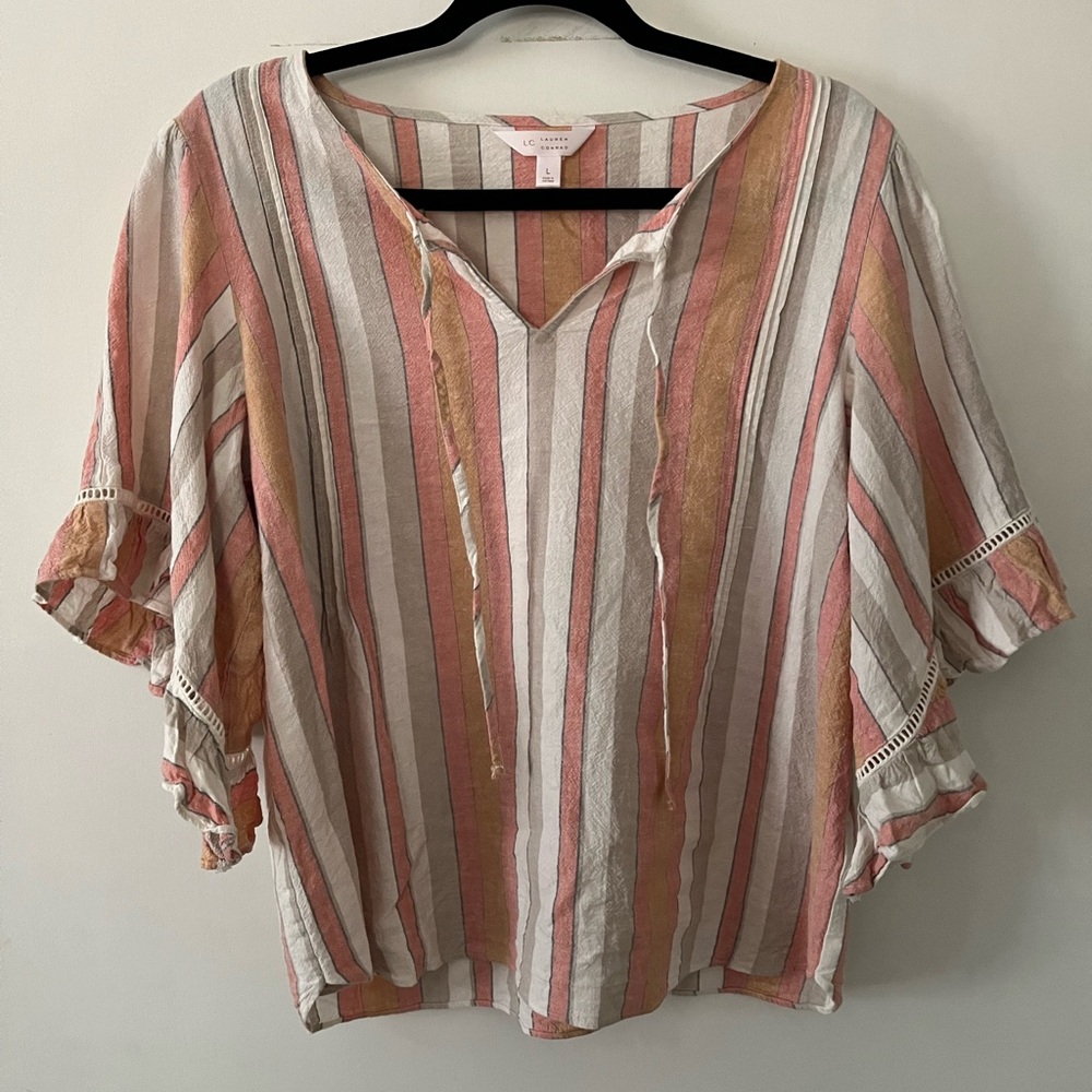 Lauren Conrad linen blend top